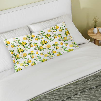 Lemon Satin Pillowcase for Hair and Skin Soft Silk Pillow Case Slip