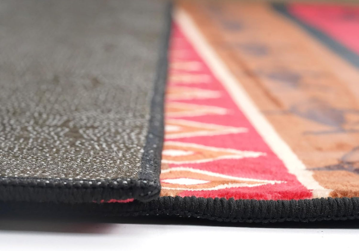 Modern Abstract Area Rug for Living Room, Bedroom, Neutral Beige Gray Yellow Geometric Carpet, Soft Low-Pile Non-Slip Washable Rug for Home Decor, Contemporary Floor Mat for Apartment & Office 02