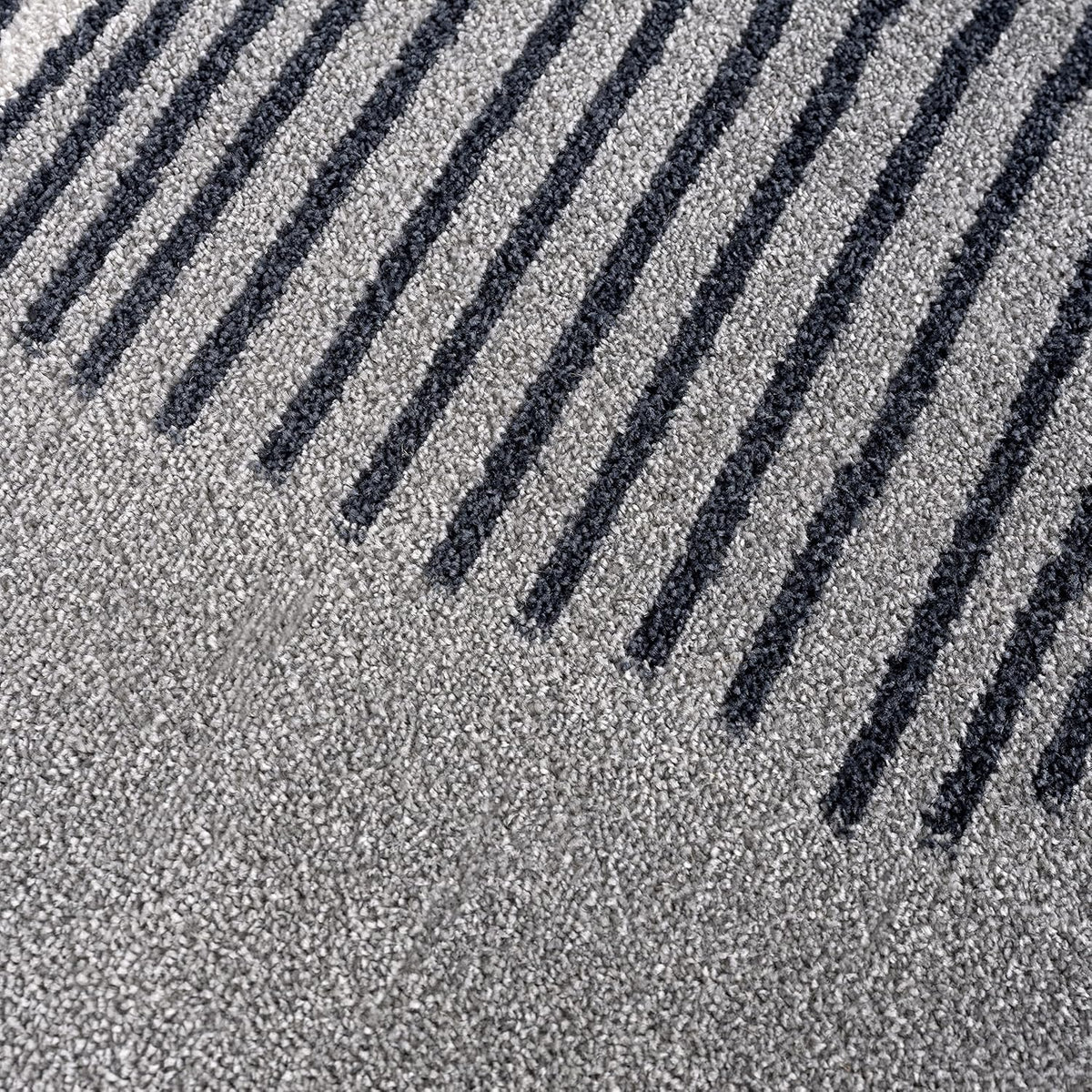 Rugs Cream and Gray 6 ft. X 9 ft. Mid-Century Rug with Circles and Lines. Neutral Tones of Cream, Gray and a pop of Yellow. Minimalistic Design Turkish Stain Resistant Area Rug.
